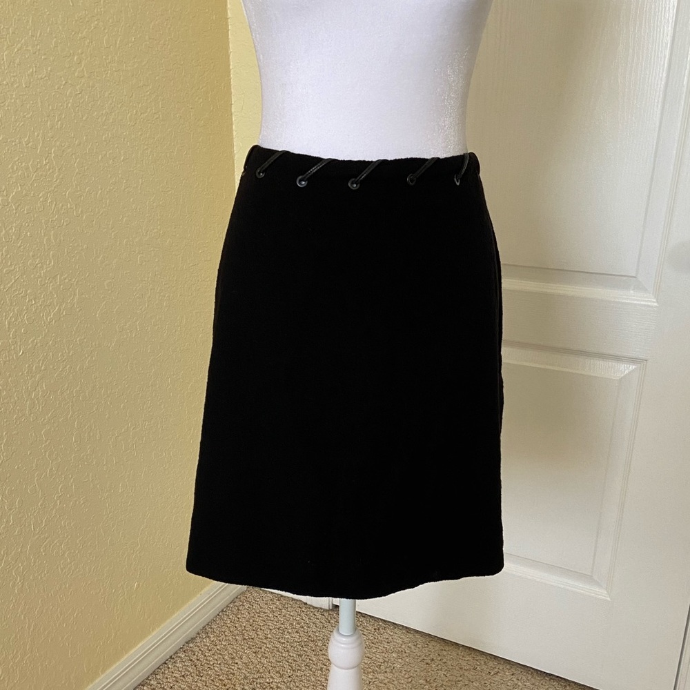 ESCADA Black Wool Skirt